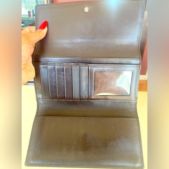 3 Pc: COACH “CC” Canvas & Leather Wallet, Wristlet, & Coin Purse w/Keychain, EUC - Picture 14 of 16